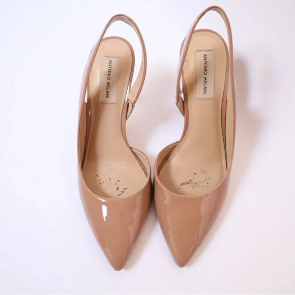 ANTONIO MELANI Tan Pointed-Toe Heels - Picture 7 of 7